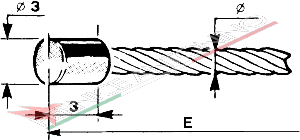 Cavo acceleratore con testa cilindrica Ø 3x3