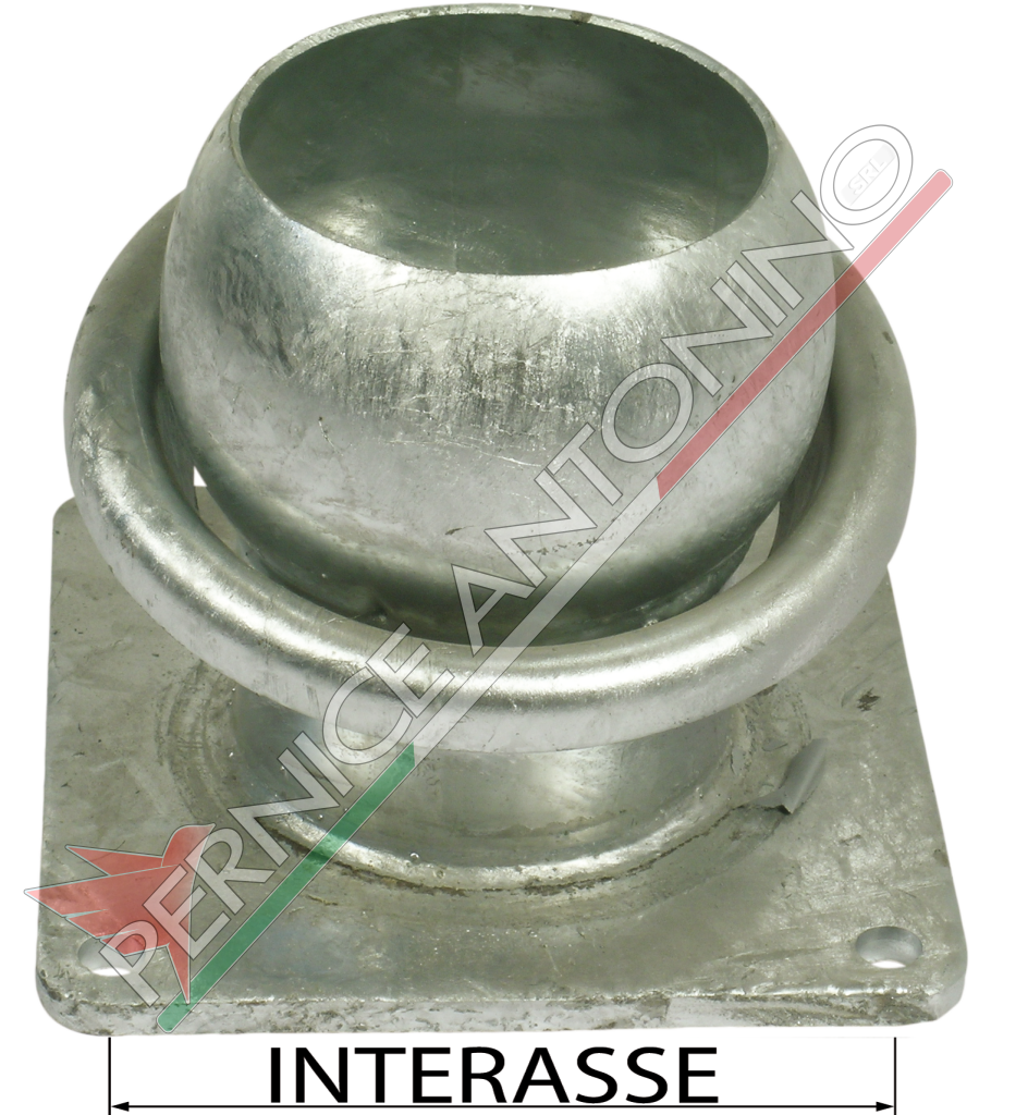 FLANGE WITH GALVANIZED SPHERE AND RING