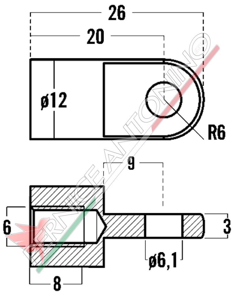 THREADED EYELETS FOR GAS SPRINGS