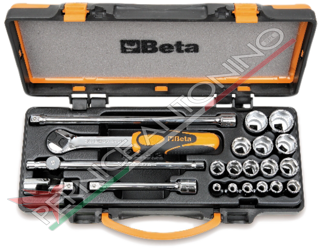 Kit of 16 hexagon socket wrenches and 5 accessories