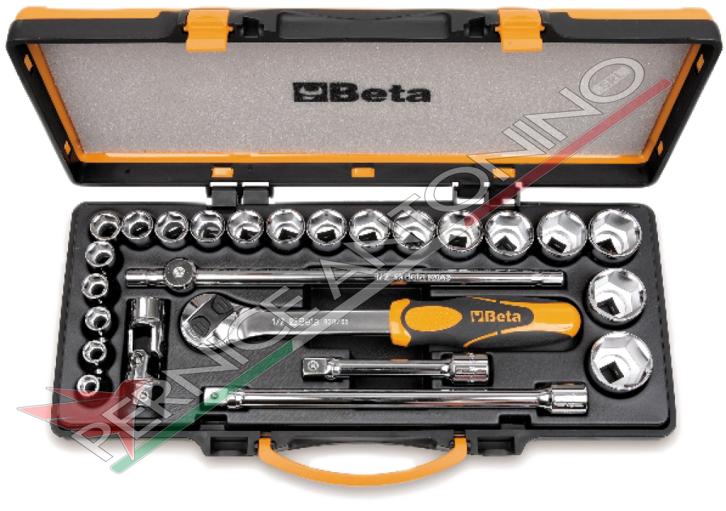 Kit of 20 hexagon socket wrenches and 5 accessories