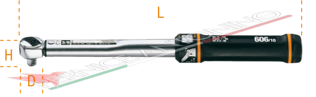 Snap-in torque wrench with reversible ratchet