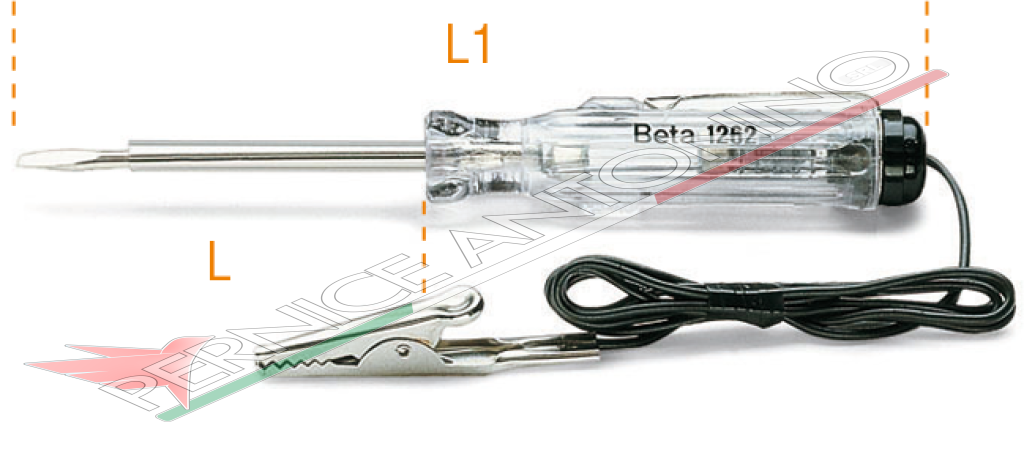 Circuit-tester screwdriver 6-24V