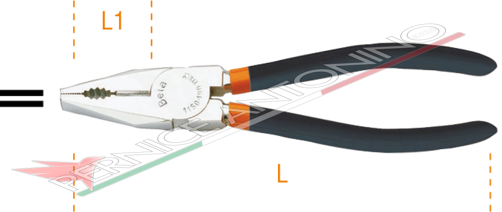 Universal pliers with non-slip PVC handles