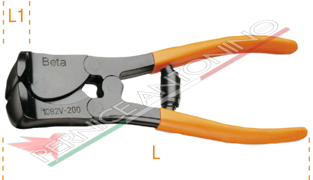 Heavy duty toggle lever assisted nippers with front cutters