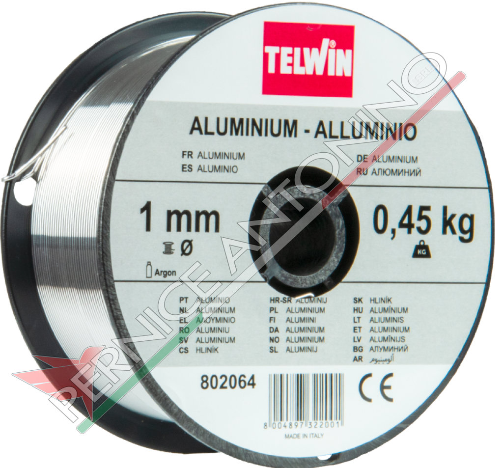 Bobina 0,45 kg di filo alluminio