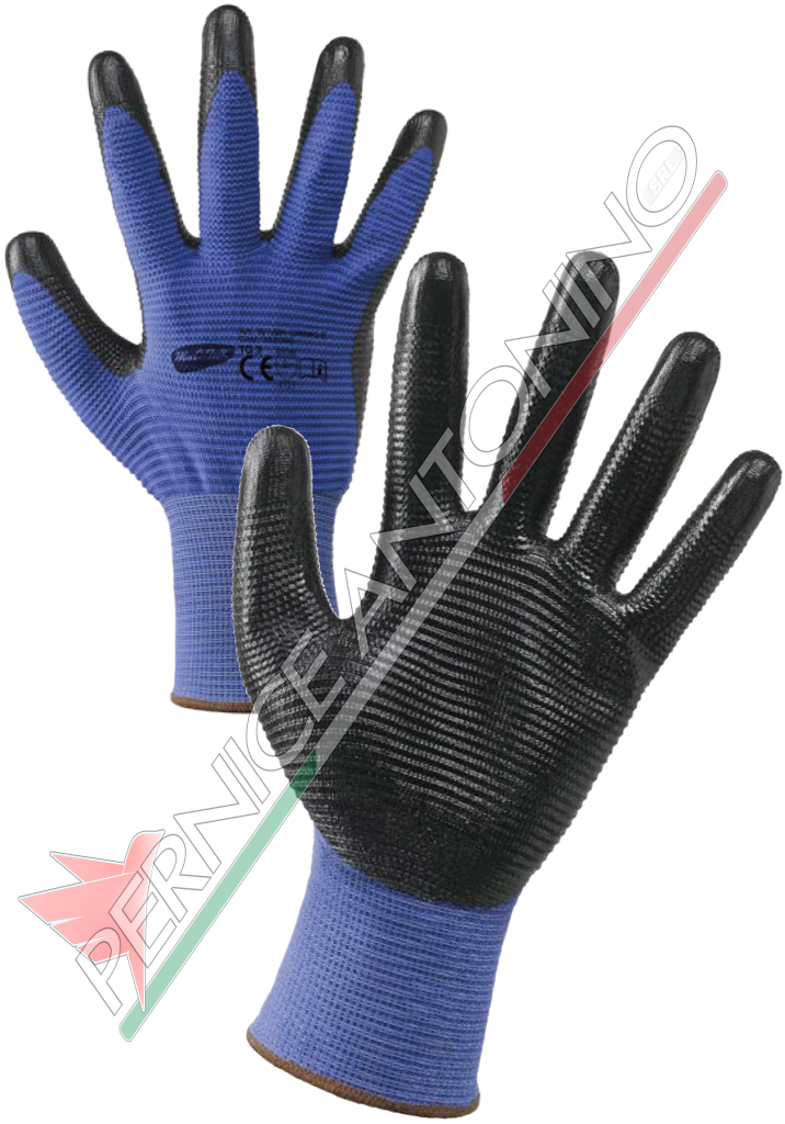 NITRILE-POLYESTER GLOVES