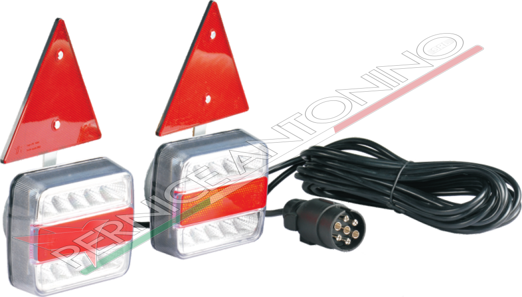 kit fanali posteriori a LED - 5 funzioni fissaggio a magnete