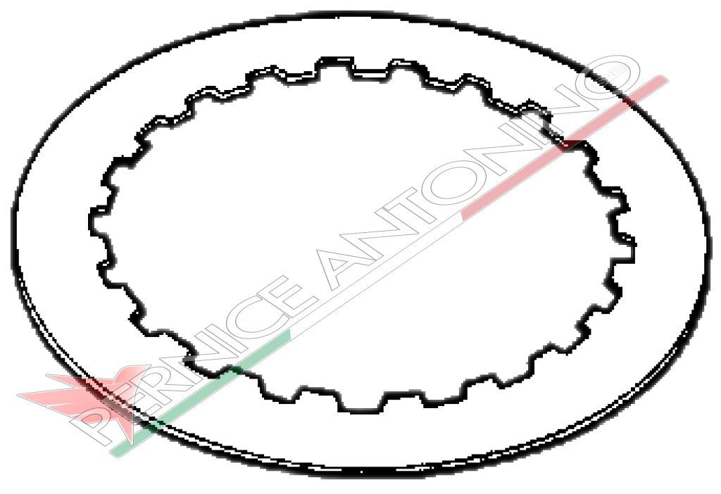 counterdisc 260x190x2.5 mm - 65 teeth