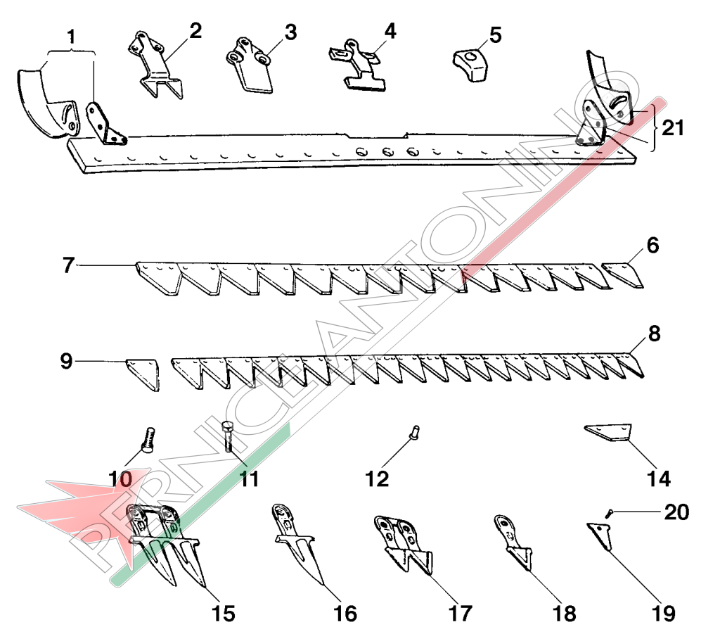 SPARE PARTS FOR MOTOR MOWERS CASORZO