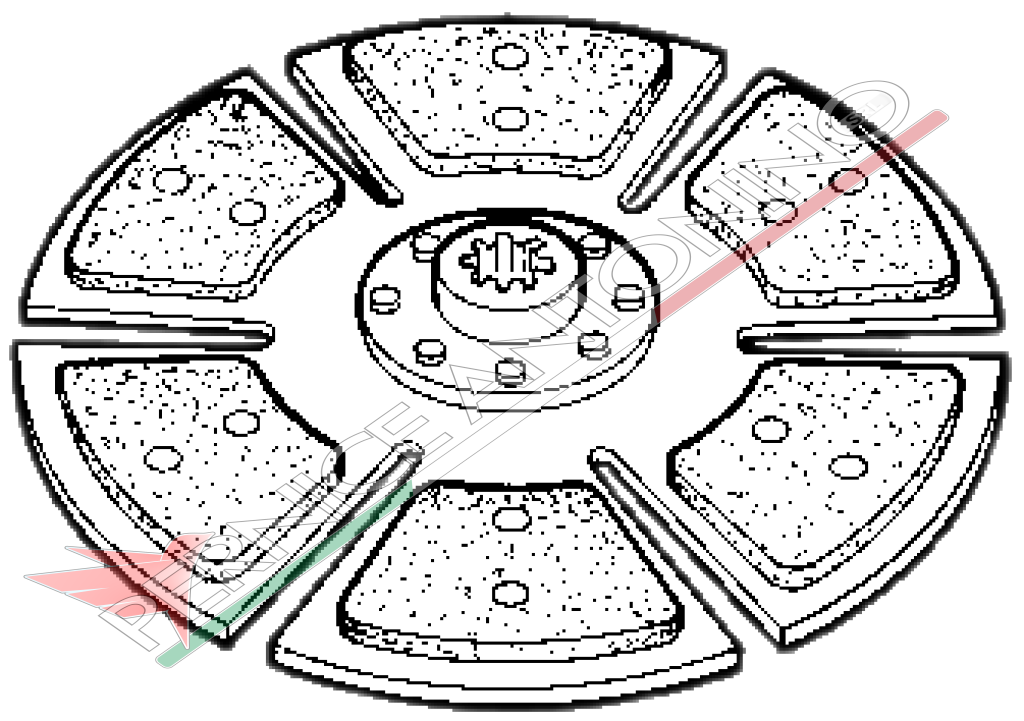 Disco frizione centrale rigido