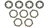 Set of 5 discs for multi-disc clutch