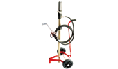 AIR OPERATED PUMP FOR OIL WITHOUT COVER - WITH CARRIAGE AND ACCESSORIES.