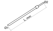 TELESCOPIC STEEL SLURRY TANK PIPE - 1070 MM