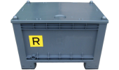 CONTAINER WITH LID FOR FLAT BATTERIES - 300 LITERS