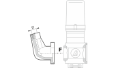 Flange for pressure gauge for SERIES 463/863 valves