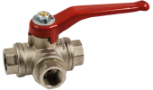 THREE WAYS BALL-VALVE