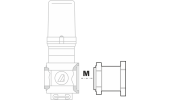 Coupling flange for 463/863 series valves