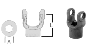 SPLINED COUPLING YOKES 18x47