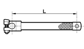 EARTH CABLE WITH TERMINAL