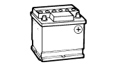 Standard 12V battery - HELLA