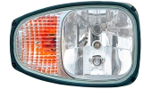 Main headlamp complete with bulbs with RIGHT direction indicator