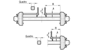 AXLE SHAFTS WITH BRAKE MADE OF IRON