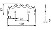 BLADES FOR MIXING-HORIZONTAL