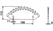 BLADES FOR MIXING-HORIZONTAL