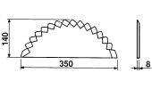 BLADES FOR MIXING-HORIZONTAL