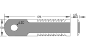 Coltello per trinciapaglia dentato