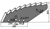 BLADES FOR MIXING MACHINES-VERTICAL