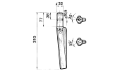 Dente per erpici rotativi - TB333