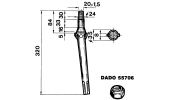 Tine for power harrows - Conical