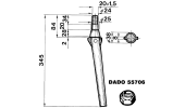 Tine for power harrows - Conical