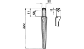 Dente per erpici rotativi - RD