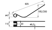 Rotary swather spring