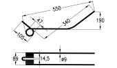 Rotary swather spring