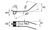 Rotary swather spring