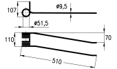 Rotary swather spring