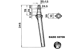 Dente per erpici rotativi - Conico