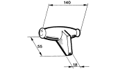 Frame for cultivator tine