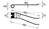 Rotary swather spring