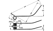 Rotary swather spring