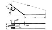 Rotary swather spring