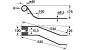 Rotary swather spring