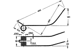 Rotary swather spring