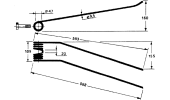 Rotary swather spring