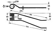 Rotary swather spring