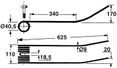 Rotary swather spring